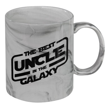 The Best UNCLE in the Galaxy, Κούπα κεραμική, marble style (μάρμαρο), 330ml
