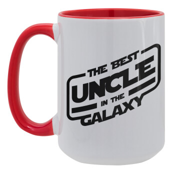 The Best UNCLE in the Galaxy, Κούπα Mega 15oz, κεραμική Κόκκινη, 450ml
