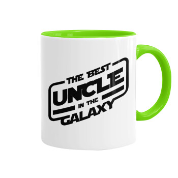 The Best UNCLE in the Galaxy, Mug colored light green, ceramic, 330ml