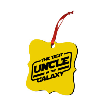 The Best UNCLE in the Galaxy, Χριστουγεννιάτικο στολίδι polygon ξύλινο 7.5cm