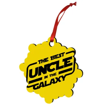 The Best UNCLE in the Galaxy, Στολίδι Χριστουγεννιάτικο στολίδι snowflake ξύλινο 7.5cm