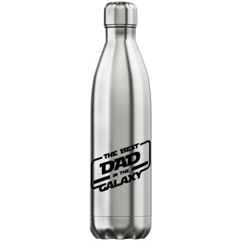 The Best DAD in the Galaxy, Inox (Stainless steel) hot metal mug, double wall, 750ml