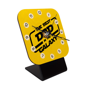 The Best DAD in the Galaxy, Επιτραπέζιο ρολόι σε φυσικό ξύλο (10cm)
