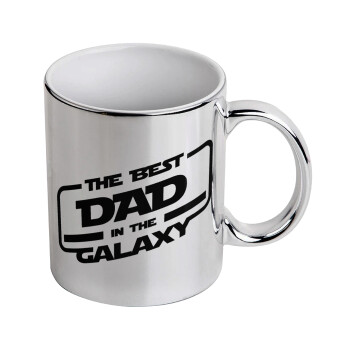 The Best DAD in the Galaxy, Mug ceramic, silver mirror, 330ml