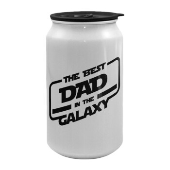 The Best DAD in the Galaxy, Κούπα ταξιδιού μεταλλική με καπάκι (tin-can) 500ml
