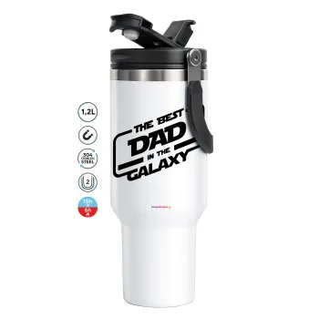 The Best DAD in the Galaxy, Mega Stainless steel Tumbler with lid, double wall 1,2L