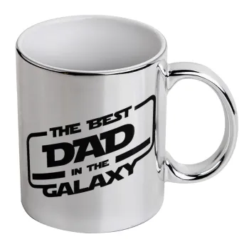 The Best DAD in the Galaxy, Mug ceramic, silver mirror, 330ml