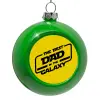 Green Christmas tree ornament bauble 8cm