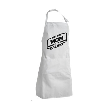 The Best MOM in the Galaxy, Adult Chef Apron (with sliders and 2 pockets)