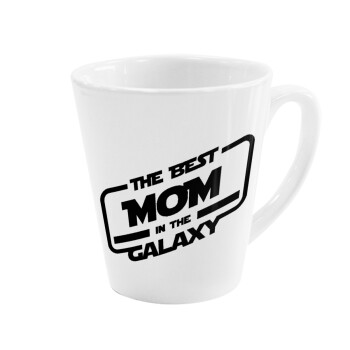 The Best MOM in the Galaxy, Κούπα κωνική Latte Λευκή, κεραμική, 300ml
