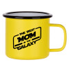 Metallic enamel MATT Yellow cup 360ml