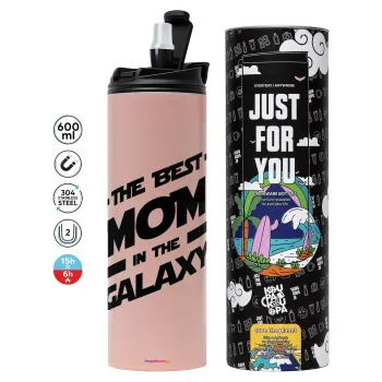 The Best MOM in the Galaxy, Tumbler stainless steel PINK 600ml