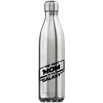 The Best MOM in the Galaxy, Μεταλλικό παγούρι θερμός Inox (Stainless steel), διπλού τοιχώματος, 750ml