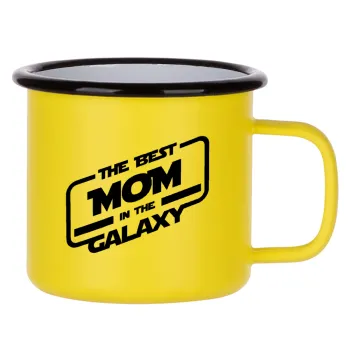 The Best MOM in the Galaxy, Metallic enamel MATT Yellow cup 360ml