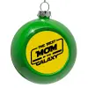Στολίδι Χριστουγεννιάτικη μπάλα δένδρου Πράσινο 8cm