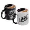 Color changing magic Mug, ceramic, 330ml when adding hot liquid inside, the black colour desappears (1 pcs)