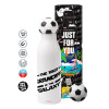 Soccer Metal mug thermos, double wall, 550ml
