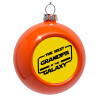 Στολίδι Χριστουγεννιάτικη μπάλα δένδρου Πορτοκαλί 8cm