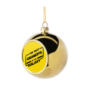 The Best GRANDPA in the Galaxy, Χριστουγεννιάτικη μπάλα δένδρου Χρυσή 8cm