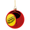 The Best GRANDPA in the Galaxy, Χριστουγεννιάτικη μπάλα δένδρου Κόκκινη 8cm