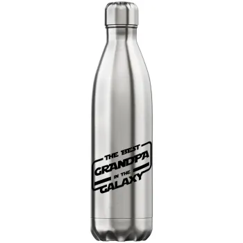 The Best GRANDPA in the Galaxy, Μεταλλικό παγούρι θερμός Inox (Stainless steel), διπλού τοιχώματος, 750ml