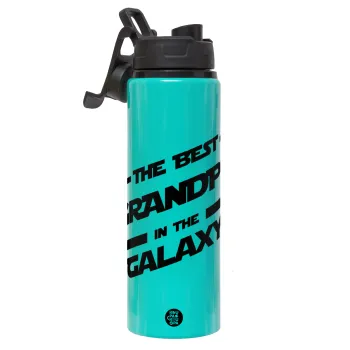 The Best GRANDPA in the Galaxy, Μεταλλικό παγούρι νερού με καπάκι ασφαλείας, αλουμινίου 850ml