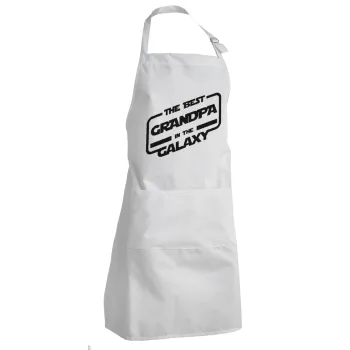 The Best GRANDPA in the Galaxy, Adult Chef Apron (with sliders and 2 pockets)