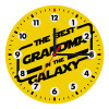 The Best GRANDMA in the Galaxy, Ρολόι τοίχου ξύλινο (20cm)