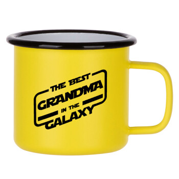 The Best GRANDMA in the Galaxy, Metallic enamel MATT Yellow cup 360ml