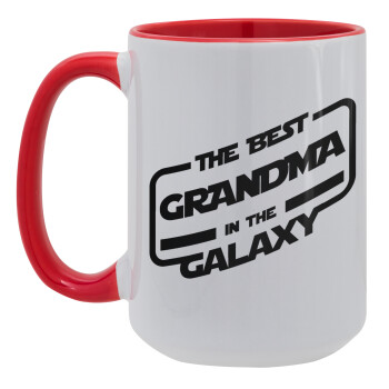 The Best GRANDMA in the Galaxy, Κούπα Mega 15oz, κεραμική Κόκκινη, 450ml
