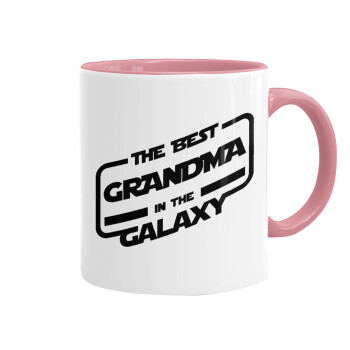 The Best GRANDMA in the Galaxy, Mug colored pink, ceramic, 330ml