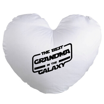 The Best GRANDMA in the Galaxy, Μαξιλάρι καναπέ καρδιά 40x40cm περιέχεται το  γέμισμα