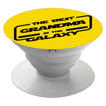 The Best GRANDMA in the Galaxy, Pop Socket Λευκό Βάση Στήριξης Κινητού στο Χέρι