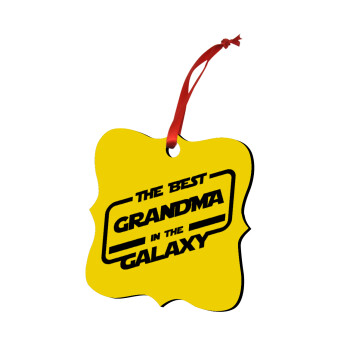 The Best GRANDMA in the Galaxy, Στολίδι Χριστουγεννιάτικο στολίδι polygon ξύλινο 7.5cm