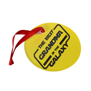 The Best GRANDMA in the Galaxy, Christmas ornament glass 9cm
