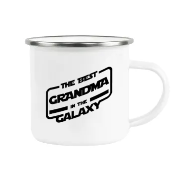 The Best GRANDMA in the Galaxy, Metallic enamel cup white 360ml