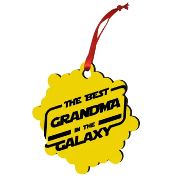 The Best GRANDMA in the Galaxy, Στολίδι Χριστουγεννιάτικο στολίδι snowflake ξύλινο 7.5cm