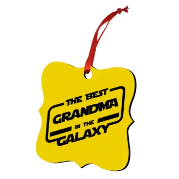 The Best GRANDMA in the Galaxy, Στολίδι Χριστουγεννιάτικο στολίδι polygon ξύλινο 7.5cm