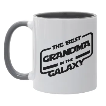 The Best GRANDMA in the Galaxy, Κούπα χρωματιστή γκρι, κεραμική, 330ml