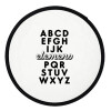 ABCD Elemeno Alphabet , Βεντάλια υφασμάτινη αναδιπλούμενη με θήκη (20cm)
