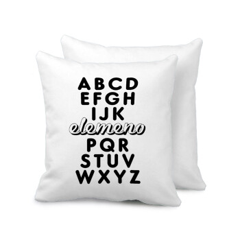 ABCD Elemeno Alphabet , Sofa cushion 40x40cm includes filling