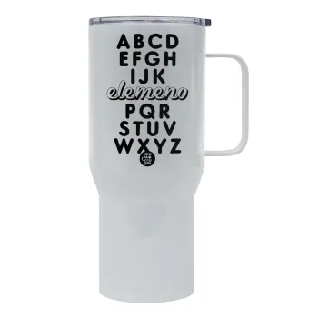ABCD Elemeno Alphabet , Tumbler με καπάκι, διπλού τοιχώματος (θερμό) 750L