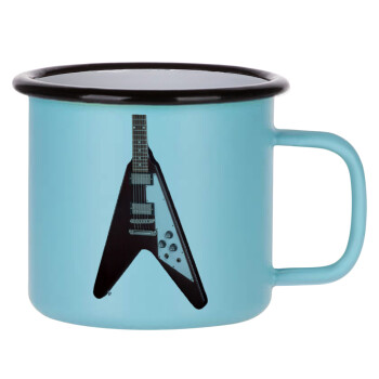 Guitar flying V, Κούπα Μεταλλική εμαγιέ ΜΑΤ σιέλ 360ml
