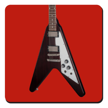 Guitar flying V, Τετράγωνο μαγνητάκι ξύλινο 9x9cm