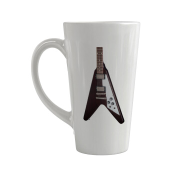 Guitar flying V, Κούπα κωνική Latte Μεγάλη, κεραμική, 450ml