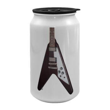 Guitar flying V, Κούπα ταξιδιού μεταλλική με καπάκι (tin-can) 500ml