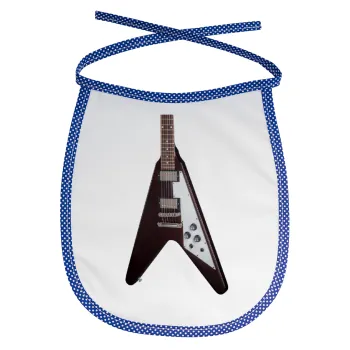 Guitar flying V, Σαλιάρα μωρού αλέκιαστη με κορδόνι Μπλε