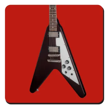 Guitar flying V, Τετράγωνο μαγνητάκι ξύλινο 9x9cm