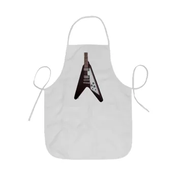 Guitar flying V, Ποδιά Σεφ ολόσωμη κοντή  Παιδική (44x62cm)