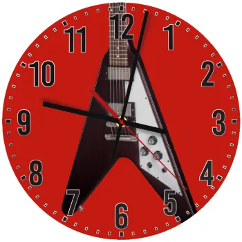 Guitar flying V, Ρολόι τοίχου ξύλινο (30cm)
